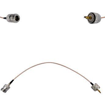 Кабельная сборка N-Type-Female - UHF-Male ВЧ кабель переходник RG316 длинна 30 см N-Type-F-UHF-M-RG316-0.3 фото