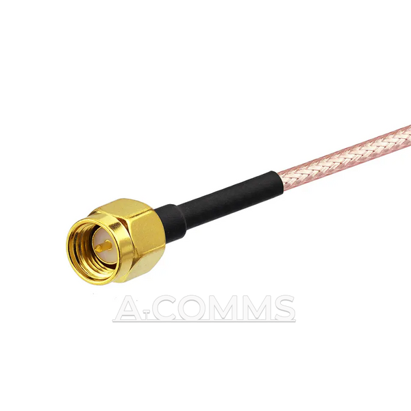Кабельна збірка UHF-Female (SO239) - SMA-Male ВЧ кабель перехідник RG316 довжина 30 см UHF-F-SMA-M-RG316-0.3 фото