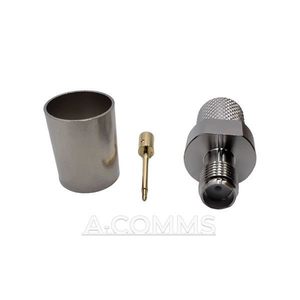 ВЧ конектор RP-SMA-Female на кабель RG-213 під обтиск RP-SMA-female-RG213-crimp фото