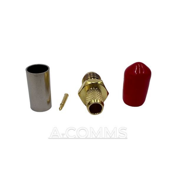 ВЧ конектор RP-SMA-Female на кабель RG223 під обтиск RP-SMA-female-RG223-crimp фото