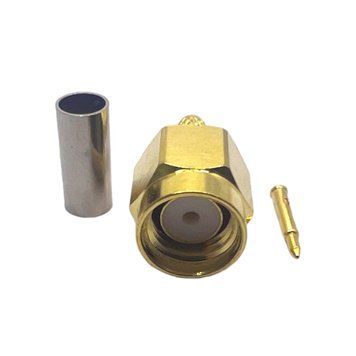 ВЧ конектор SMA-Male на кабель RG316 під обтиск SMA-male-RG316-crimp фото
