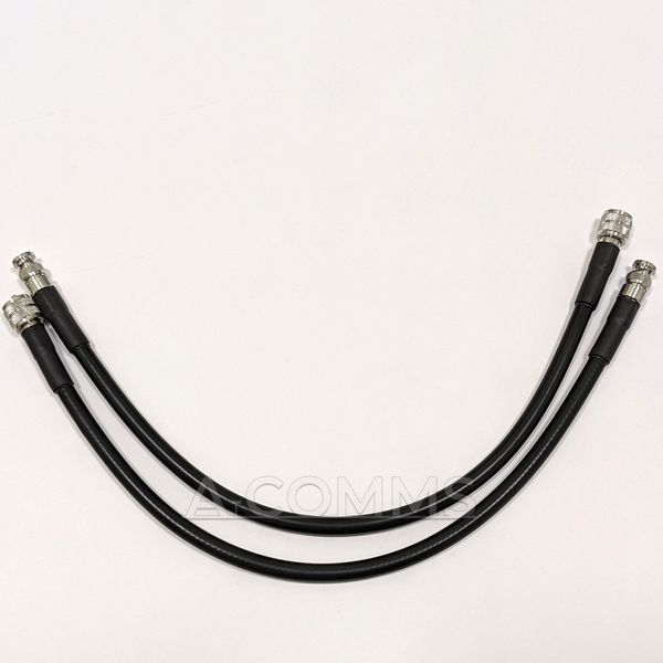 Кабельна збірка UHF-Male (PL259) - BNC Male ВЧ кабель перехідник LMR 400 довжина 50 см UHF-M-BNC-M-LMR400-0.5 фото