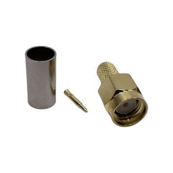 ВЧ конектор SMA-Male на кабель RG400 під обтиск SMA-male-RG400-crimp фото