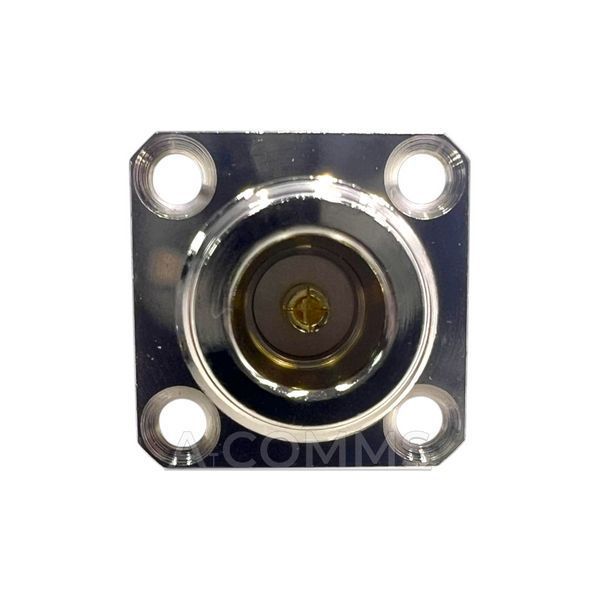 Переходник N-Type-Female-SMA-Male (коннектор мама - папа) фланцевый 25*25мм N-F-SMA-M-Flange фото
