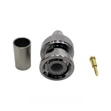 ВЧ конектор BNC-Male тато на кабель LMR240 під обтиск BNC-Male-LMR240-crimp фото