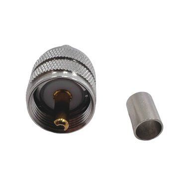 ВЧ конектор UHF-Male тато на кабель LMR240 UHF-Male-LMR240 фото