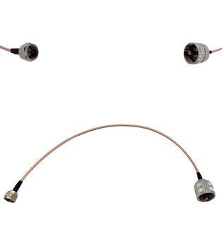 Кабельна збірка F-Male - UHF-Male ВЧ кабель перехідник RG316 довжина 30 см F-M-UHF-M-RG316-0.3 фото