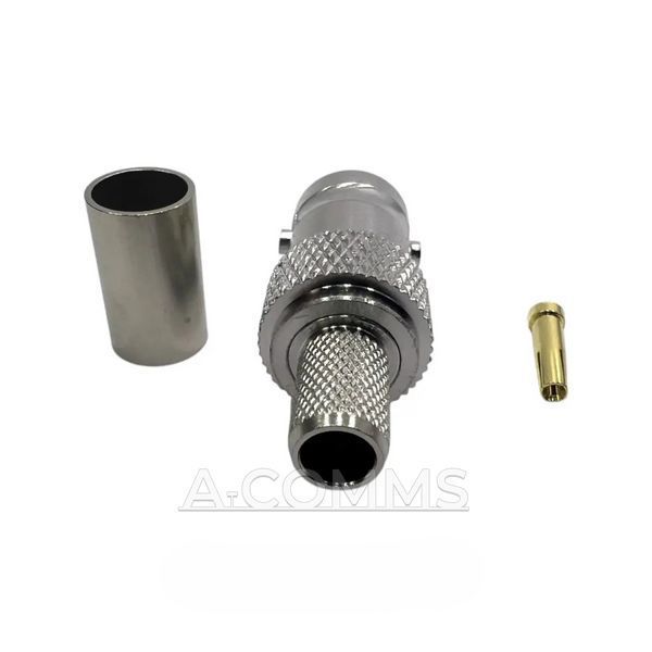 ВЧ конектор BNC-Female мама на кабель LMR240 під обтиск BNC-Female-LMR240-crimp фото