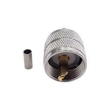 ВЧ конектор UHF-Male (PL259) на кабель RG316 під обтиск UHF-male-RG316-crimp фото