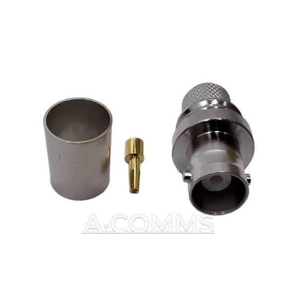 ВЧ конектор BNC-Female на кабель RG-213 під обтиск BNC-female-RG213-crimp фото