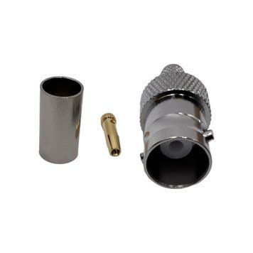 ВЧ конектор BNC-Female на кабель RG400 під обтиск BNC-female-RG400-crimp фото