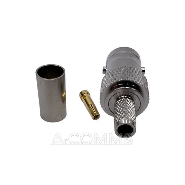 ВЧ конектор BNC-Female на кабель RG400 під обтиск BNC-female-RG400-crimp фото