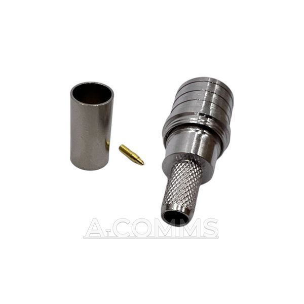 ВЧ конектор QMA-Male на кабель RG223 під обтиск QMA-male-RG223-crimp фото