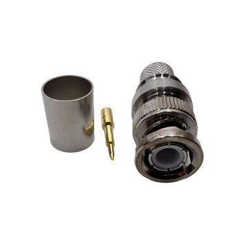 ВЧ конектор BNC-Male на кабель RG-213 під обтиск BNC-male-RG213-crimp фото